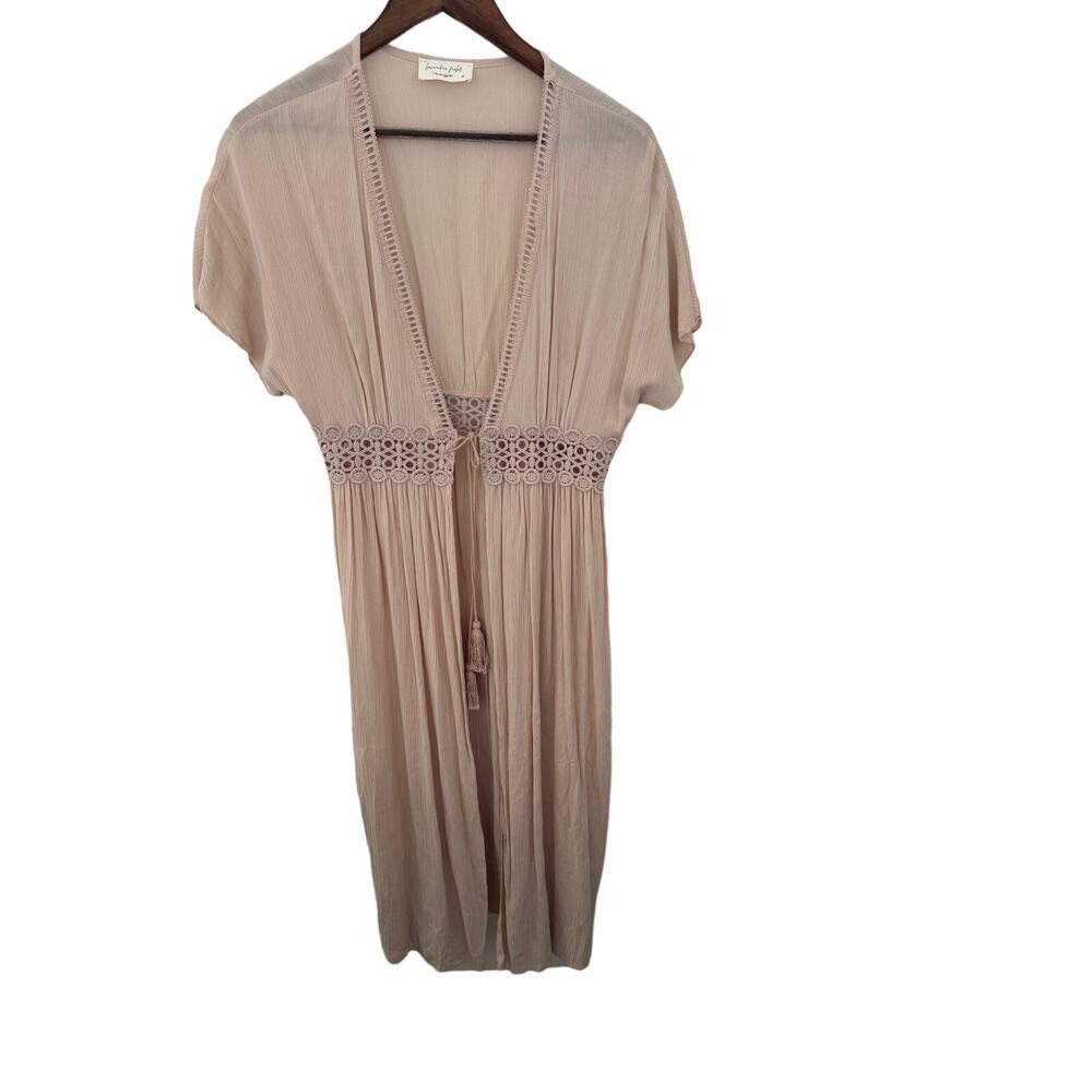 Lavander field Women's Bohemian Crochet Waist V-Neck  Size m